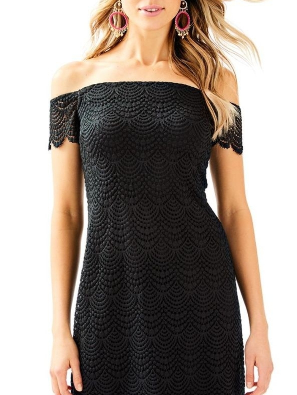 NEW Lilly Pulitzer Jade Dress, size S (Originally $198) Black Onyx Scalloped